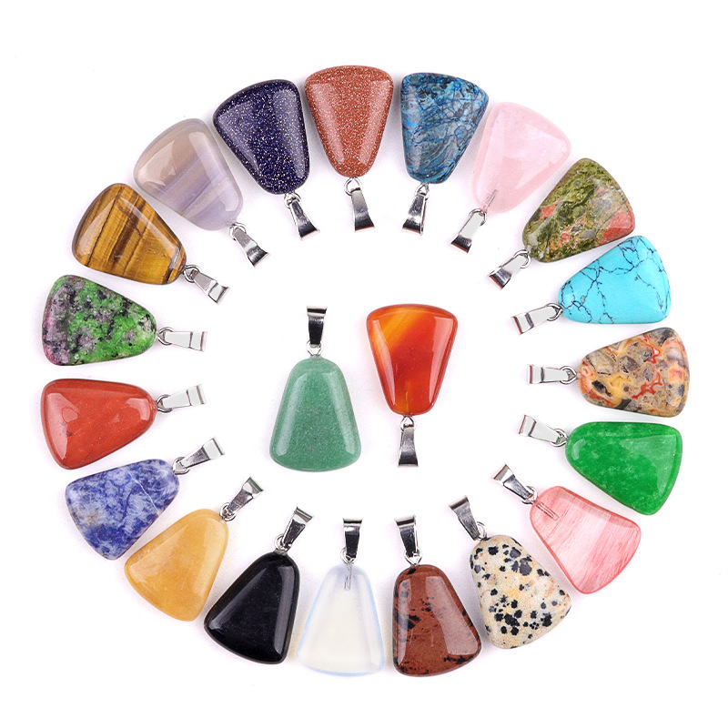 20 ชิ้น/ถุงแกะสลักคริสตัลสีขาว - Crystal Pendant Necklace Natural Stone บทวิจารณ์และราคา