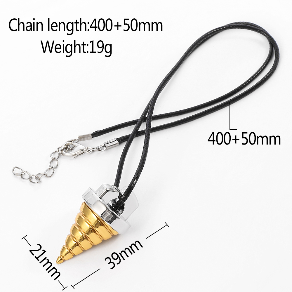 สร้อยคอจี้รูปทรงกรวยเกลียวลายก - Anime Pendant Necklace บทวิจารณ์และราคา