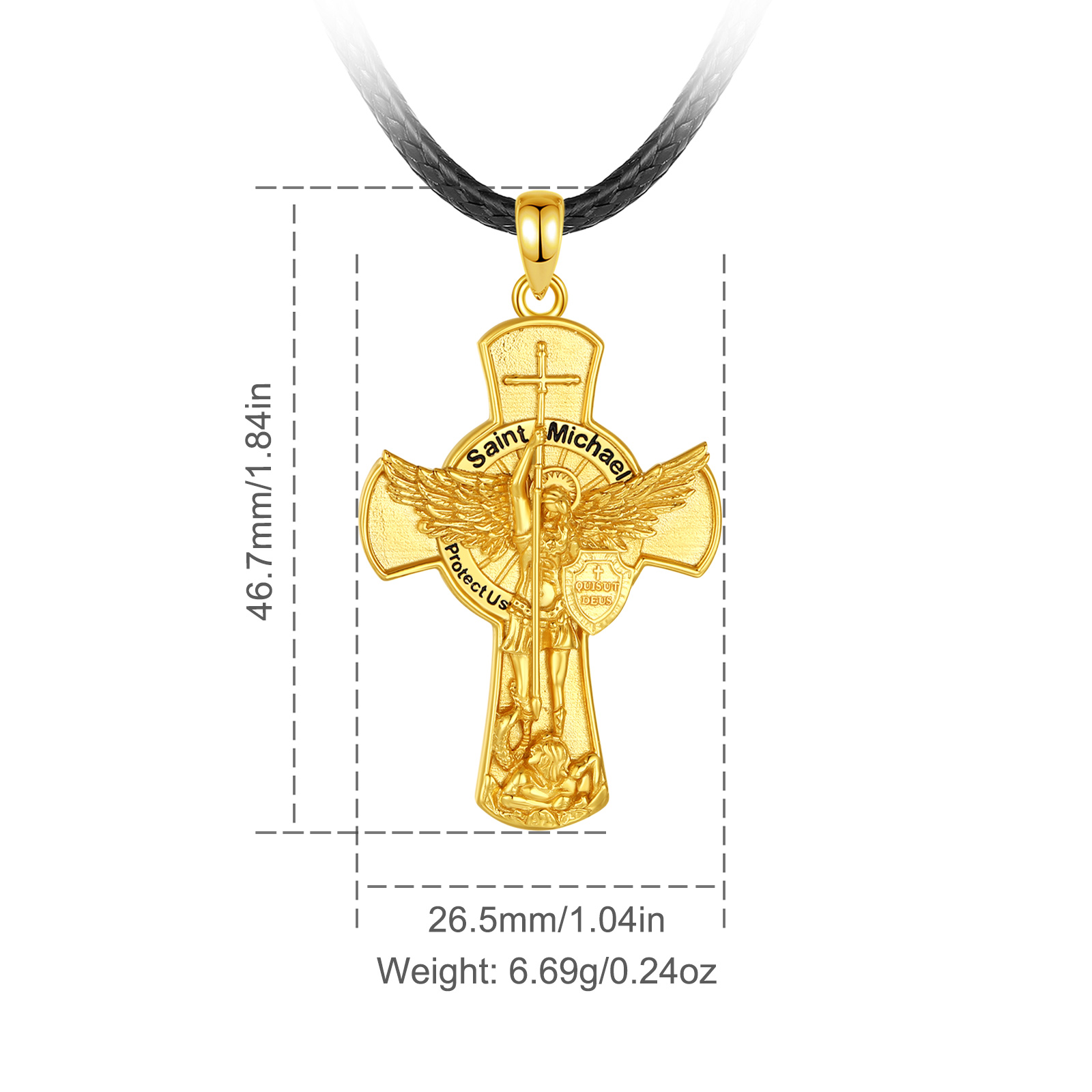 Eudora St.Michael Archangel สร - 925 Sterling Silver Chain Necklace Men บทวิจารณ์และราคา